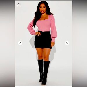 Fashion Nova Kaydee Pink Sweater